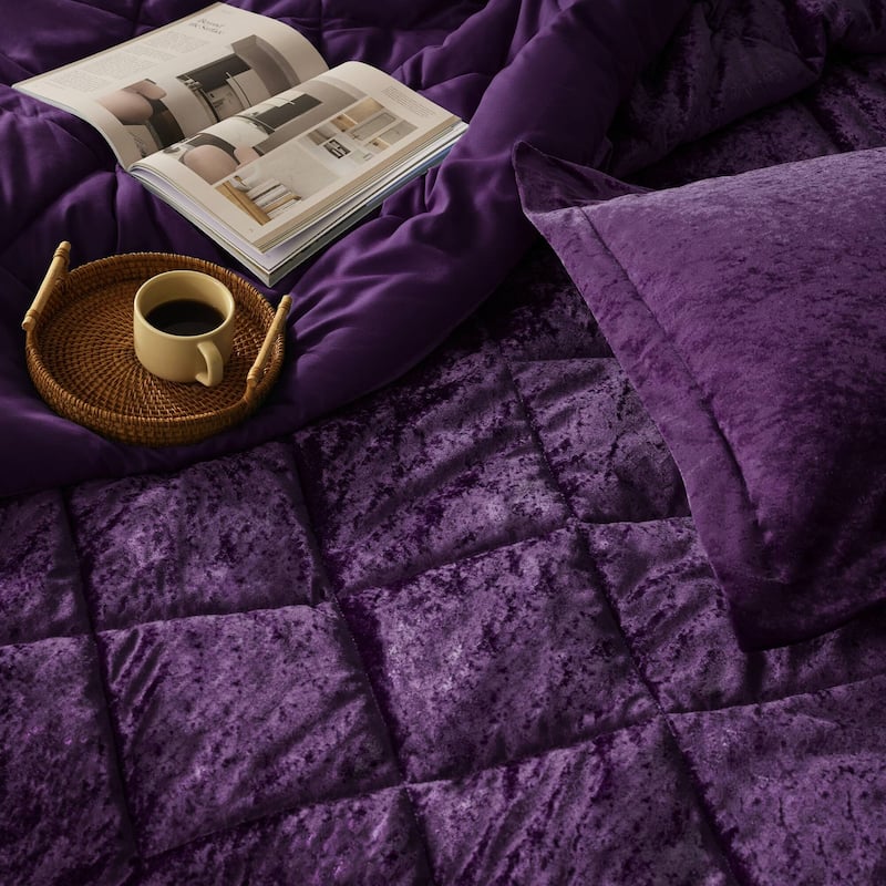 Intelligent Design Isabel Velvet Duvet Cover Set (Insert Excluded)