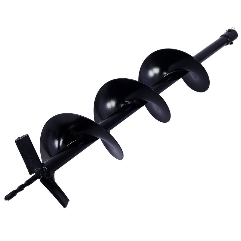 2 Piece Steel Hole Digger Replacement Auger Bits,6"+10"