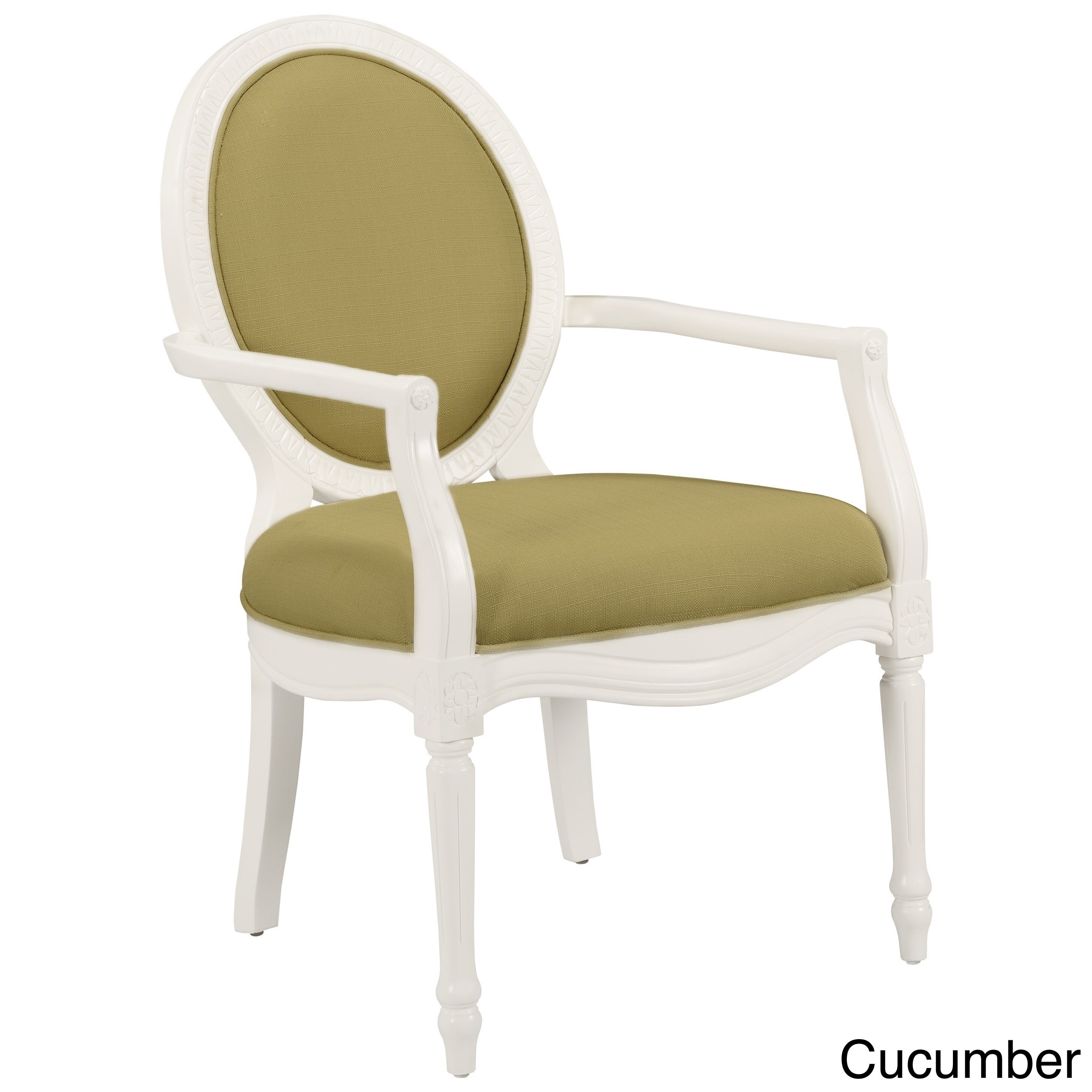 Carved shop accent chair