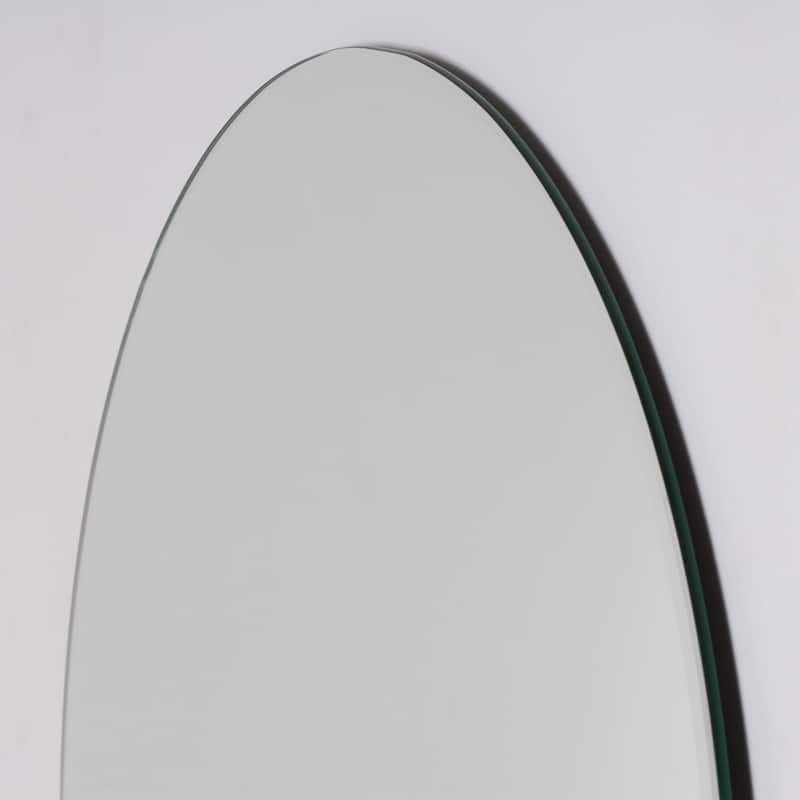 Khristy Mini 22 in. W x 28 in. H Pill Polished Frameless Bathroom Vanity Mirror - 22" x 28"