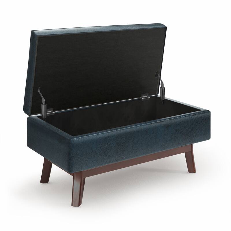 Wyndenhall Ethan Mid-century Modern Rectangular Table Ottoman
