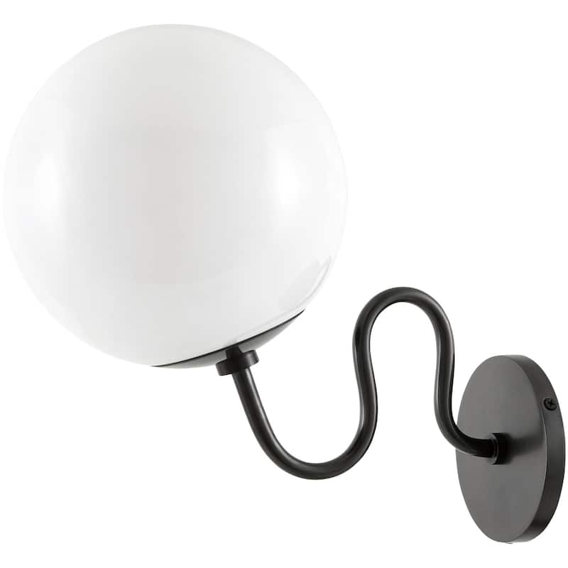 Livabliss Lunavia Modern Wall Sconce - Black