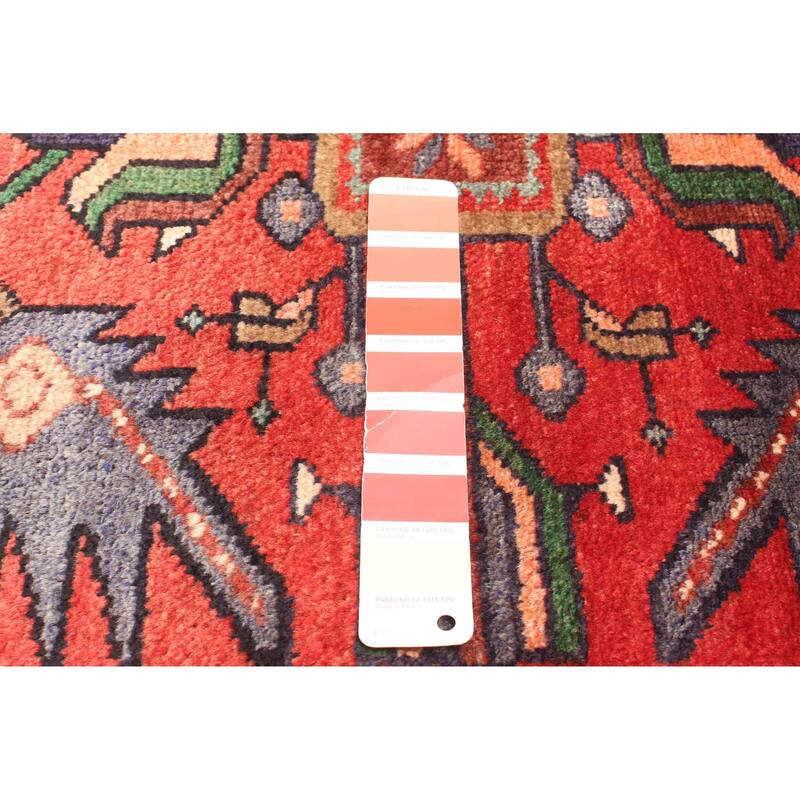 ECARPETGALLERY Hand-knotted Andelz Red Wool Rug - 3'10 x 6'8