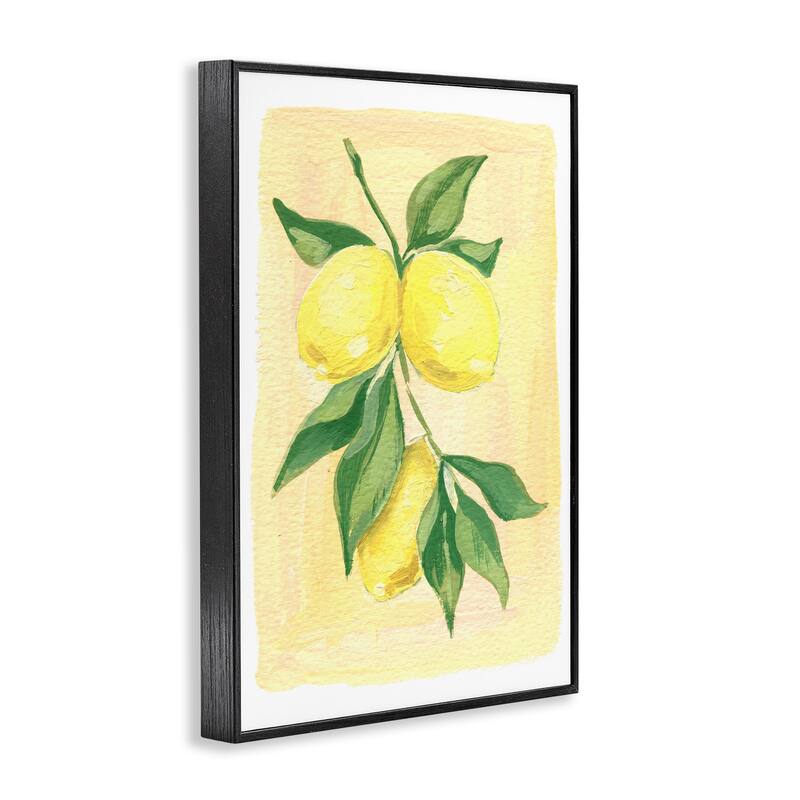 Stupell Hanging Lemons Country Charm Framed Giclee Art Design By Hannah Moren