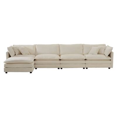 Chenille Living Room Sectional Sofa