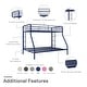preview thumbnail 15 of 18, Avenue Greene Casey Twin over Full Metal Bunk Bed