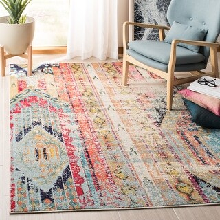 Madison Distressed Rug SAFAVIEH Madison Kasimira Abstract Boho Distressed Rug - Bed Bath ...