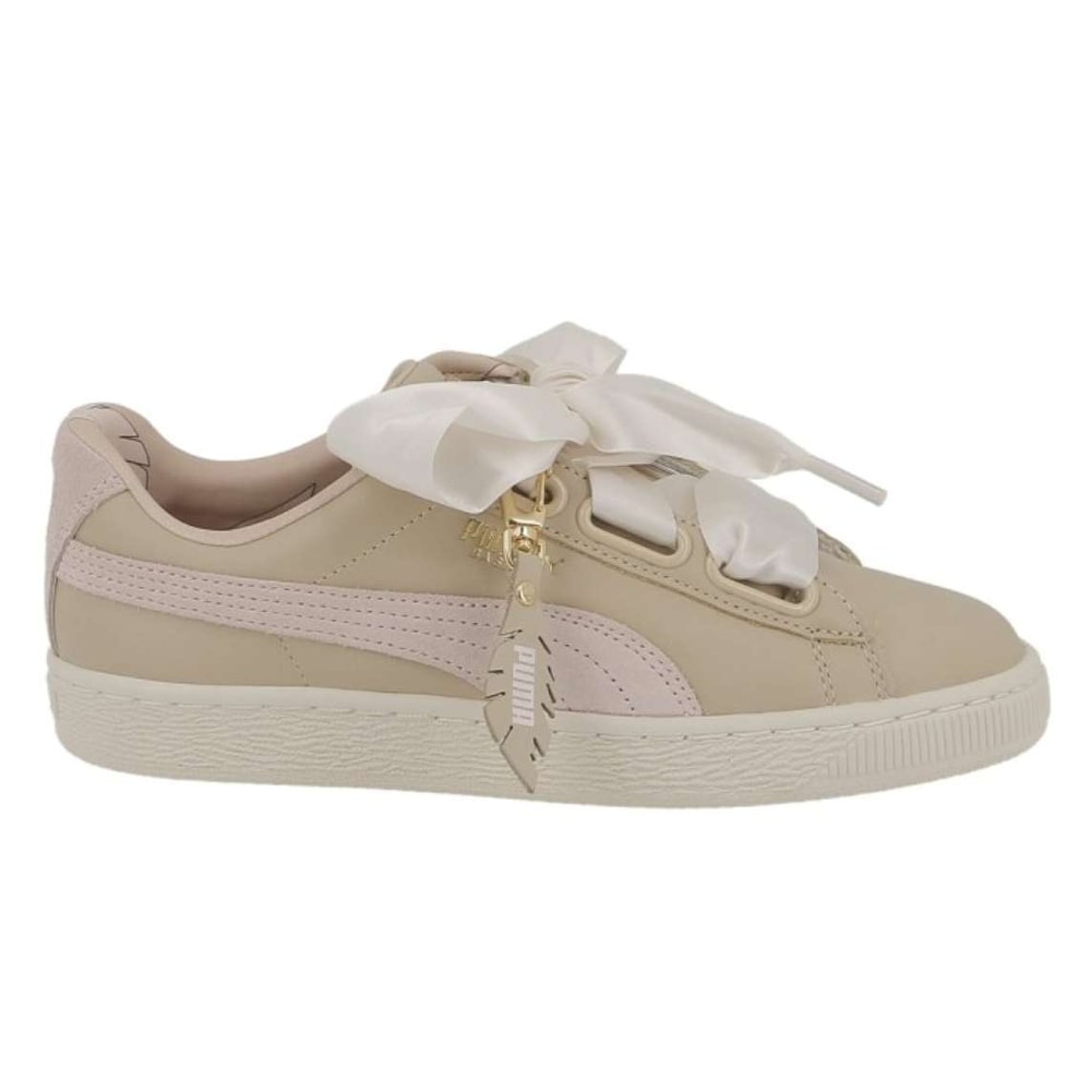 puma basket heart leather sneakers puma basket heart leather sneakers
