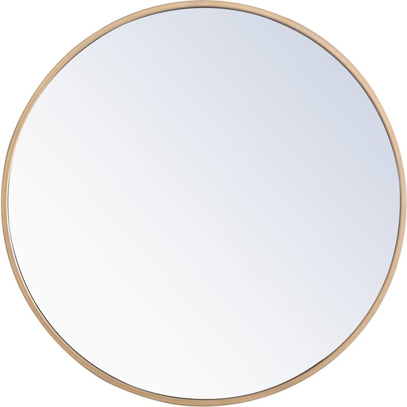 Elegant Lighting Eternity 24" Diameter Circular Metal Framed Wall - Brass