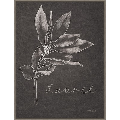 Black and White Chalkboard Christmas I by Beth Grove Canvas Art Framed - 23 x 30 in