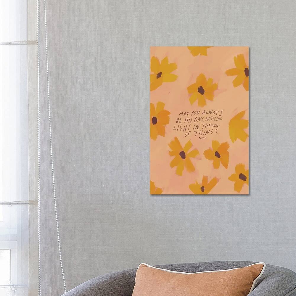 iCanvas "May You Always Be The One Noticing" by Morgan Harper Nichols Canvas Print