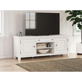Signature Design by Ashley Robbinsdale Antique White 72-inch TV