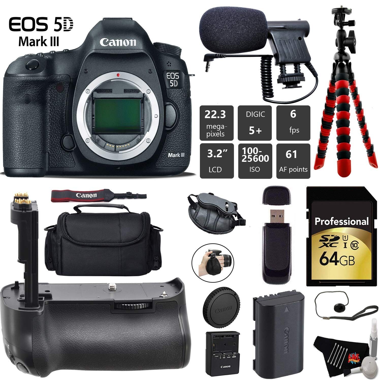 Shop Canon Eos 5d Mark Iii Dslr Camera Body Only Tripod