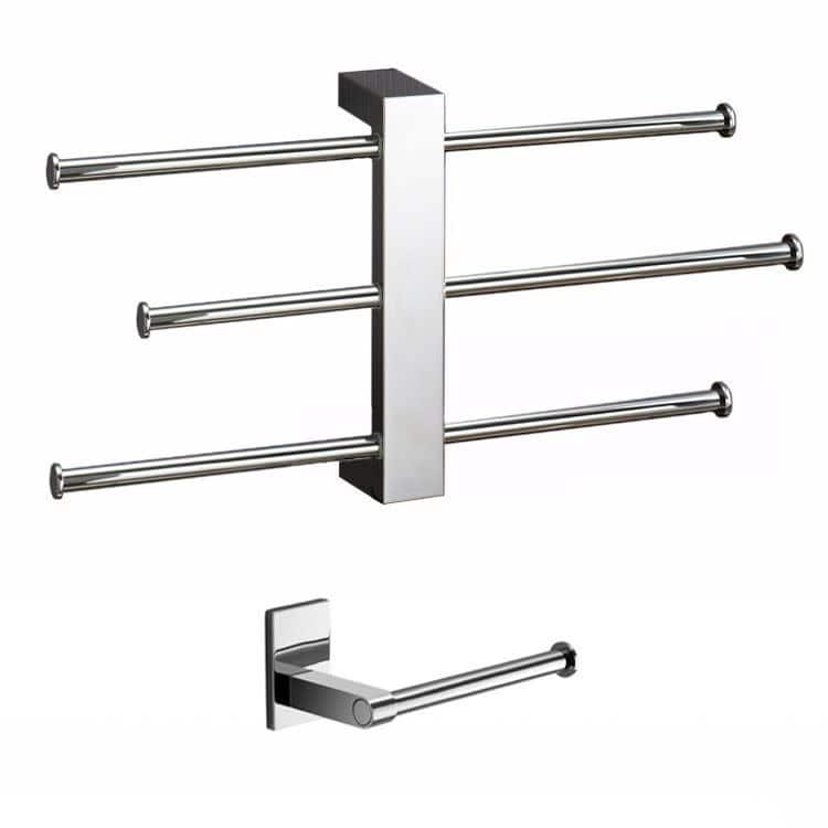 Nameeks Gedy Bathroom Accessories Set - Polished Chrome