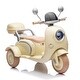 preview thumbnail 1 of 58, 12V Two-Seater Kids Ride-On Motorcycle - Slow Start, Bluetooth, USB, Large Storage Box Beige
