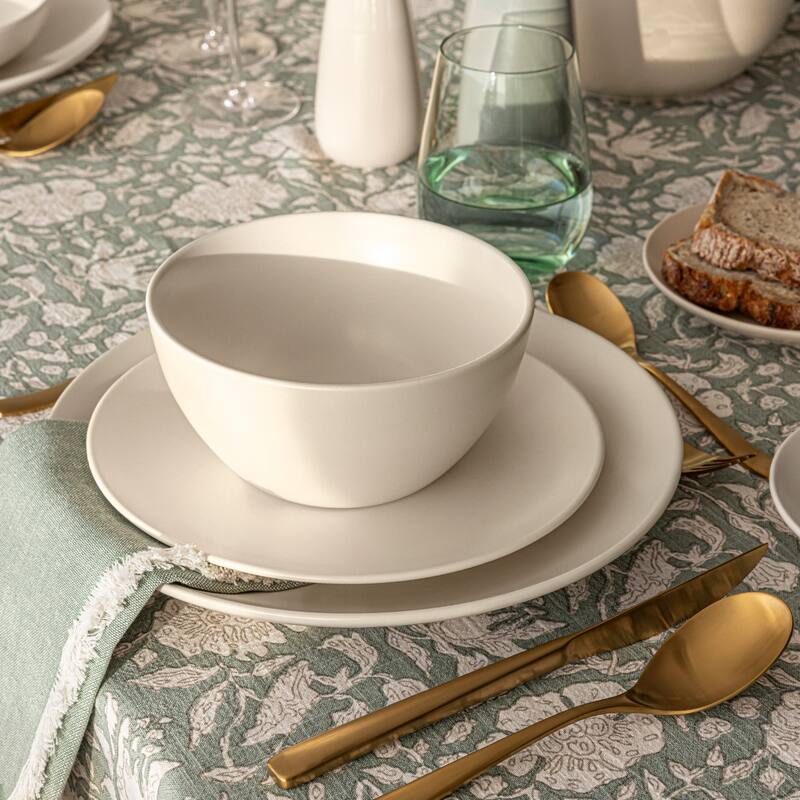 over&back Coupe 25oz Semi-Matte Stoneware Cereal Bowls