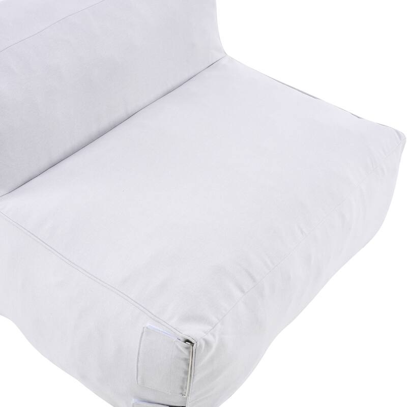 Christopher Knight Home - Nerissa Outdoor/Indoor Olefin Modular Bean Bag Armless Sofa Set with Shredded Foam Filled