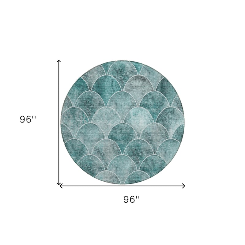 HomeRoots Abstract Transitional Rectangle Outdoor Rug