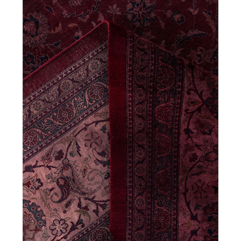 Overdyed One-of-a-Kind Hand-Knotted Area Rug - Pink - 12' 4" x 17' 0"