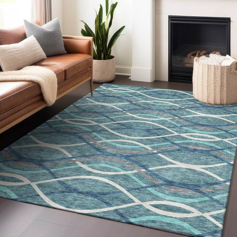 Premium Washable Super Soft Contemporary Dickerson Mayfield Rug