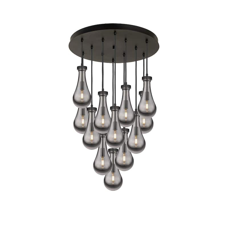 Innovations Lighting Owego - 12 Light 5" Cord Hung Multi Pendant - 24" Canopy