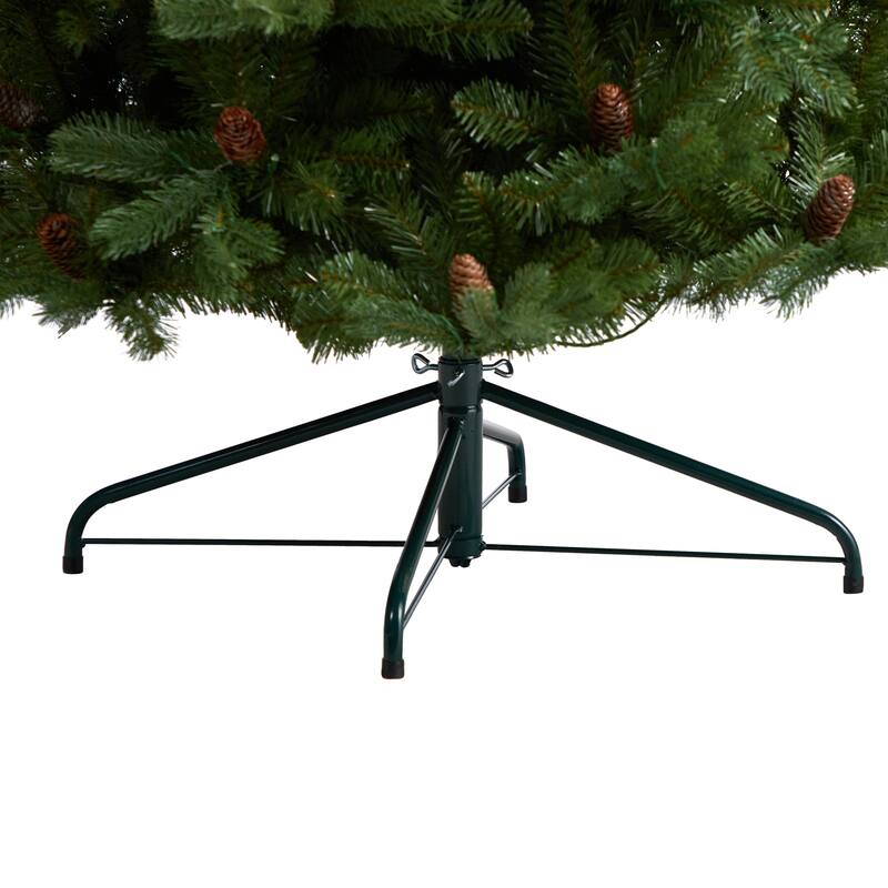 10' Fraser Fir Artificial Christmas Tree with 780 Multicolor LED Lights and 2327 Bendable Branches