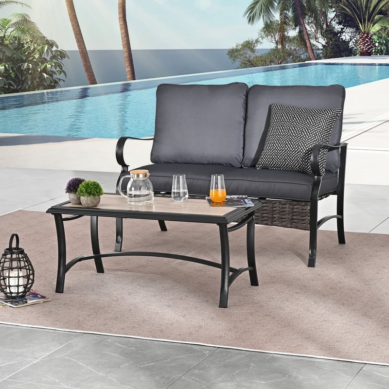 Patio Festival Outdoor Metal Conversation Set