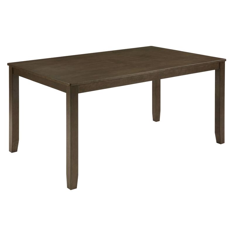 6 Piece Dining Table Set with Bench, Wooden Kitchen Table & 4 Upholstered Chairs, Modern Dining Room Furniture for Family Meals