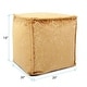 preview thumbnail 7 of 5, Allan Andrews Square Pouf Pasini Gold