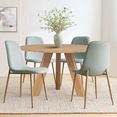 Mid-Century Solid Back Side Dining Chair (Set of 4)