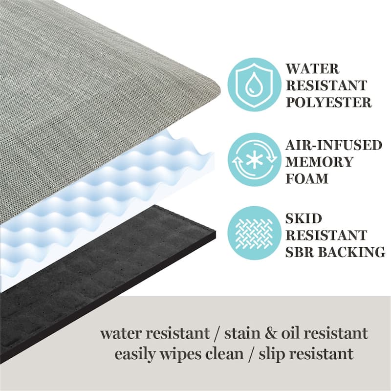 Martha Stewart Miles Air Mat Kitchen Mat - 19.6"x32"