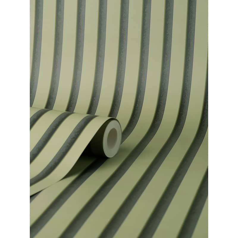 Fine Decor Reggie Olive Vertical Slats Wallpaper