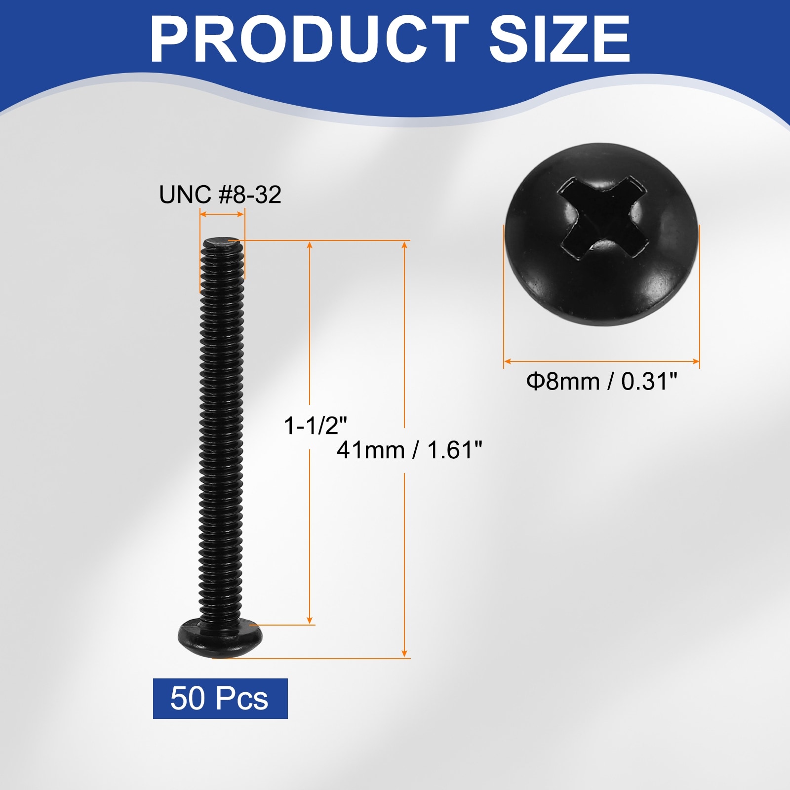 Pan Head Machine Screws, 304 Stainless Steel Screw