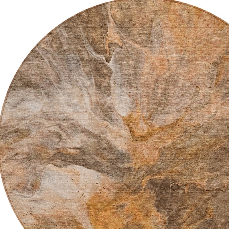 HomeRoots Abstract Transitional Rectangle Outdoor Rug