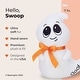 preview thumbnail 2 of 4, Plush Stuffed Animal Halloween Swoop Ghost, 7 inches