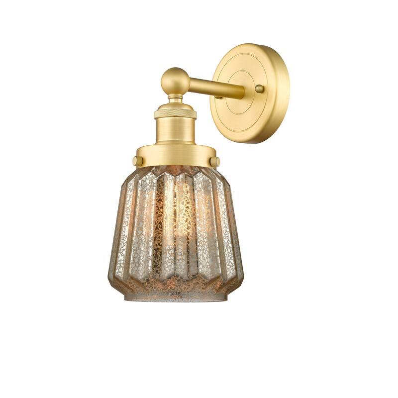 Innovations Lighting Chatham - 1 Light 7" Sconce - Mercury/Satin Gold