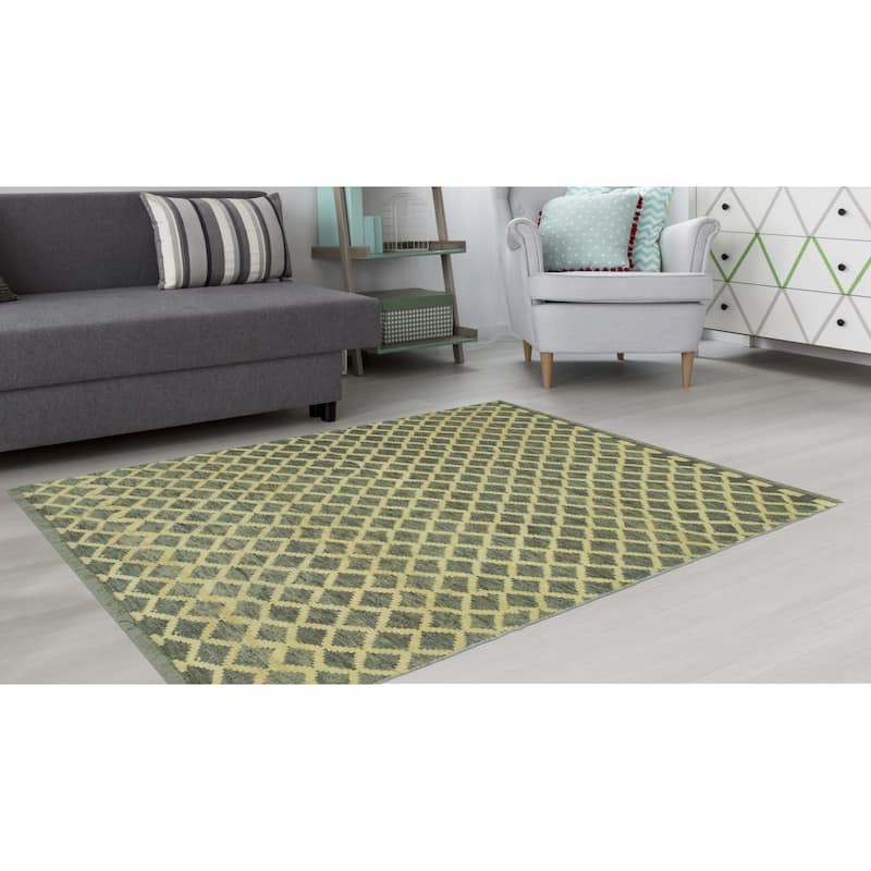 Balochi Old Grey/Ivory Rug - 2'11" x 4'9"