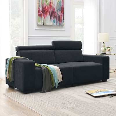 Kata Spacious and Comfortable Velvet Loveseat for Living Room