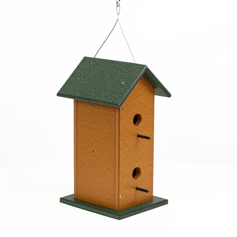 OUTDOOR LEISURE PRODUCTS Model GM35TGC Double Bird House Made of High Density Poly Resin
