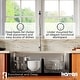 preview thumbnail 5 of 6, Karran 32" Undermount Double Bowl 60/40 Stainless Steel Workstation Sink