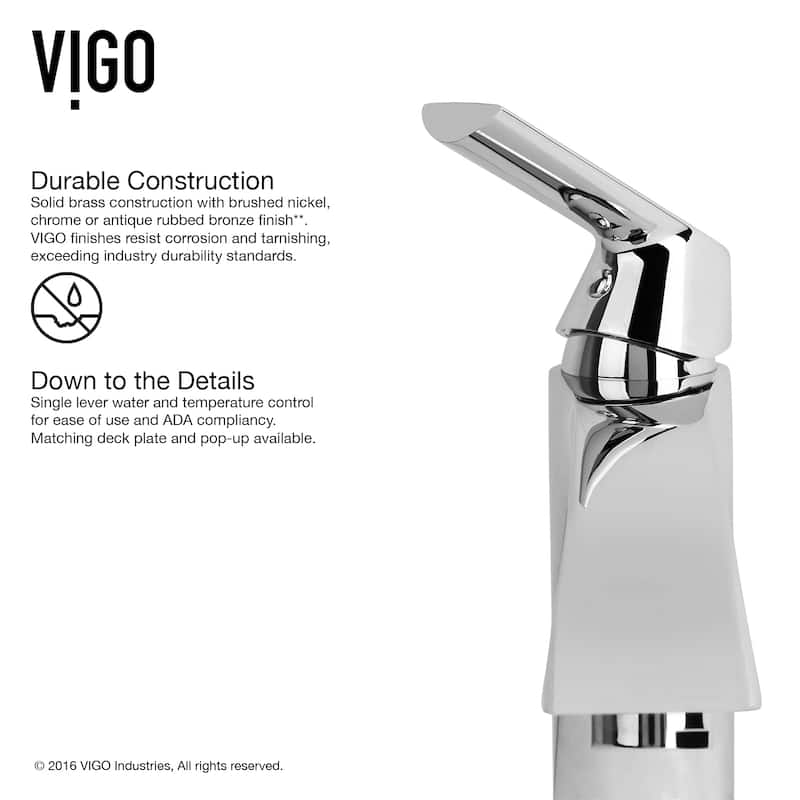 VIGO Penela Single Hole Bathroom Faucet