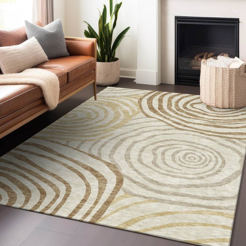 Premium Washable Super Soft Modern Mesmerize Mayfield Rug