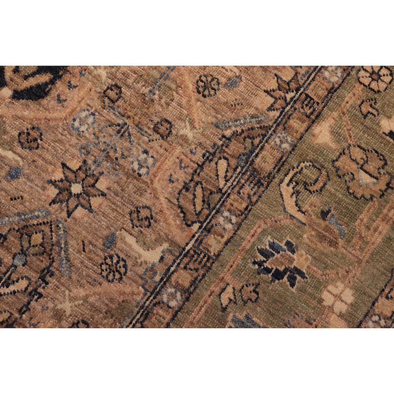 Vintage Herati Bidjar Hand Knotted Wool Rug