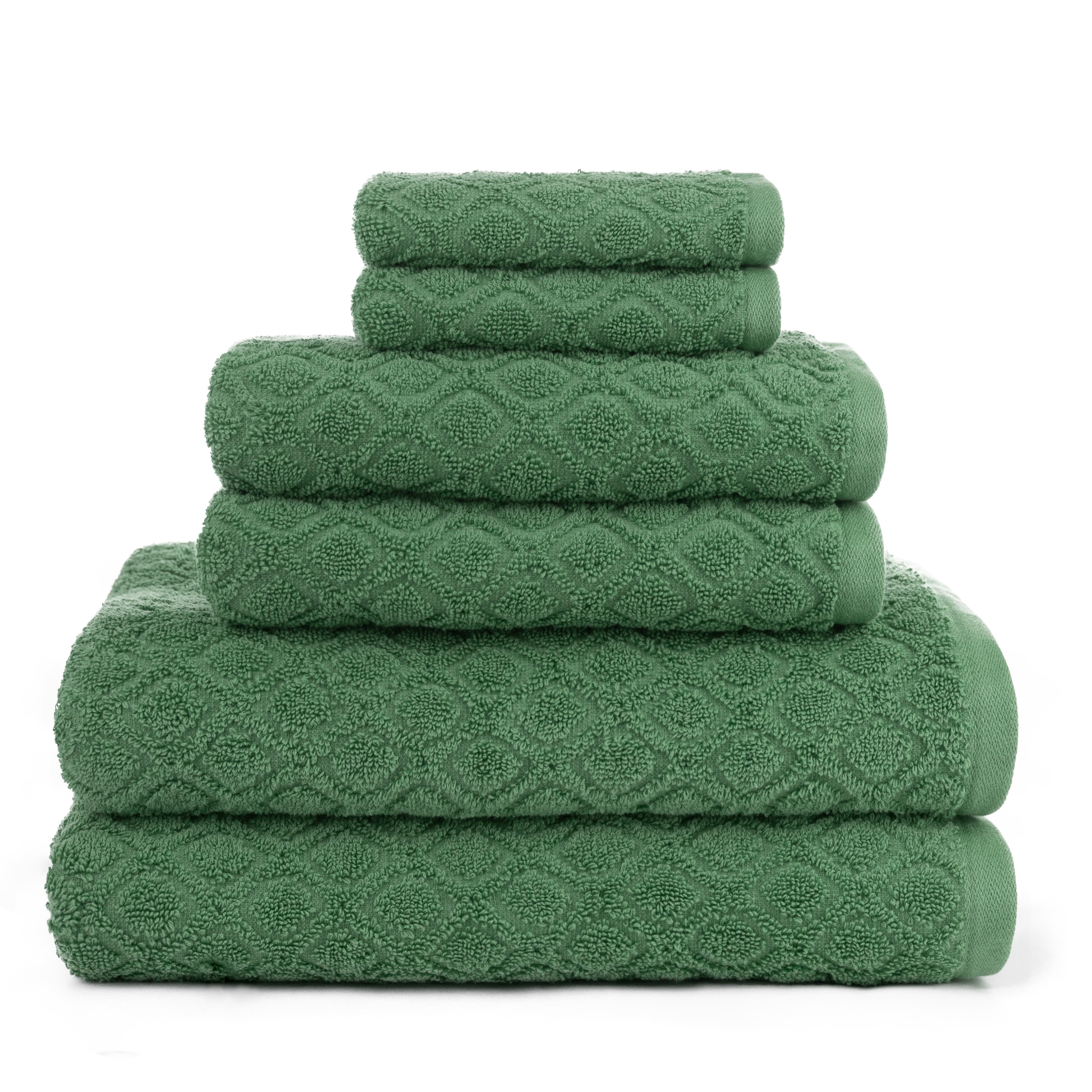 Central Park Studio Kingsboro Modified Diamond Textured 6 Piece Towel Set On Sale Bed Bath Beyond 28377949