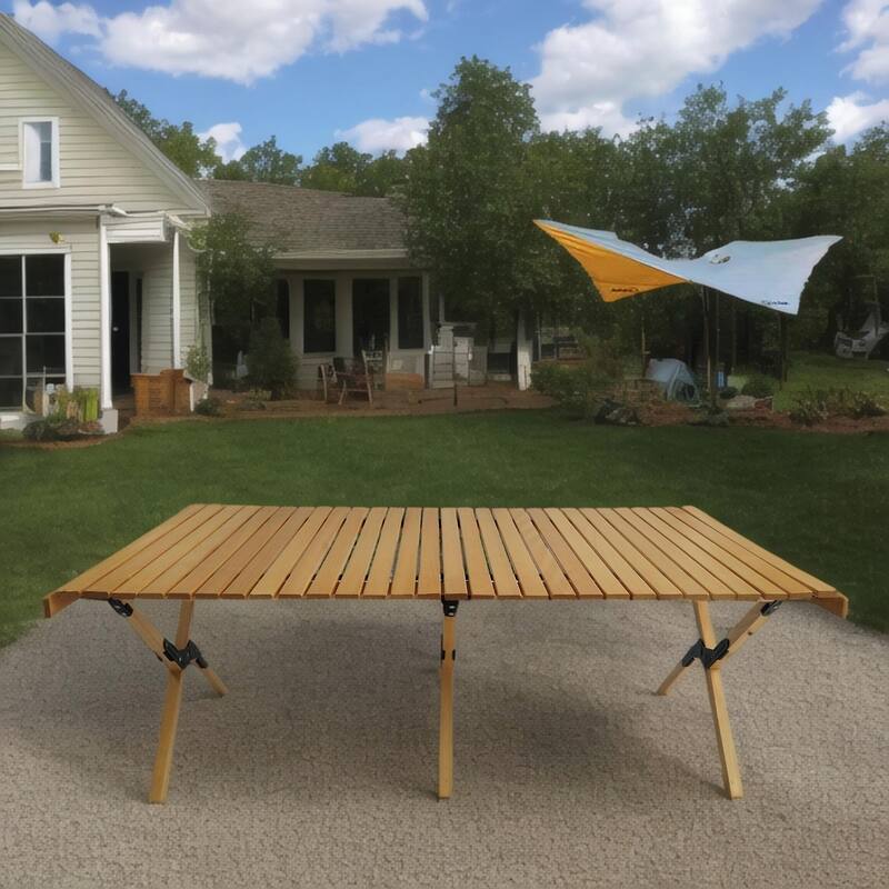 Wooden Foldable Portable Patio Dining Table