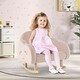 preview thumbnail 6 of 4, Toddler Rocking Chair Children's Velvet Rocker Kids Armchair Pink