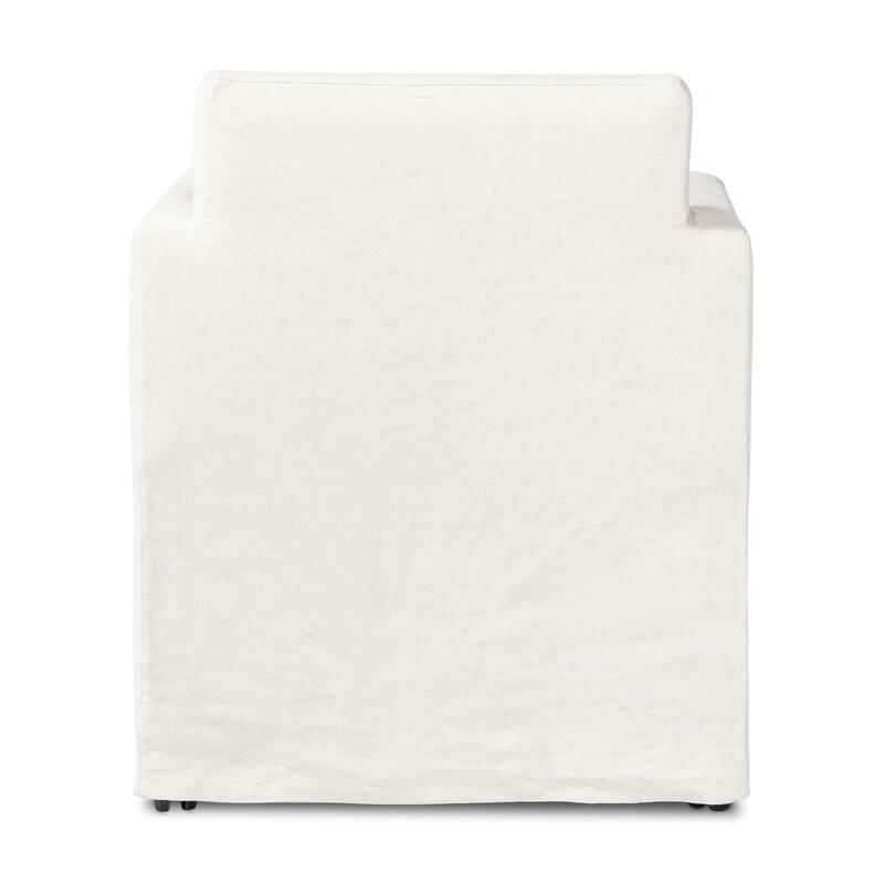 Melia Outdoor Slipcover Dining Chair-Bombay Flax