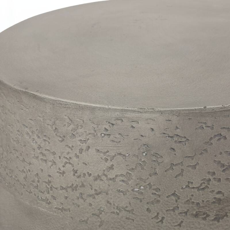 outdoor Magnesium Oxide SIDE TABLE,Light Gray