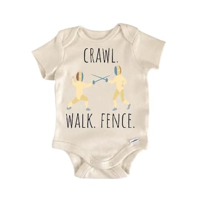 Fencing Fencer Sport - Baby Boy Girl Clothes Infant Bodysuit Funny Cute Newborn