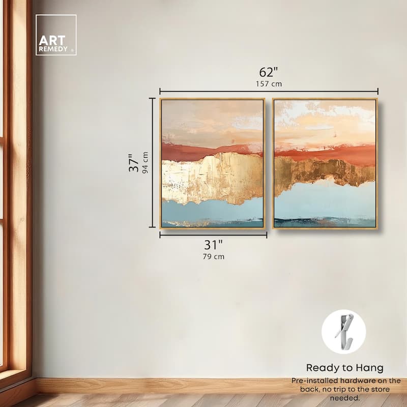 Earthy Glow III Canvas Set of 2 by Art Remedy